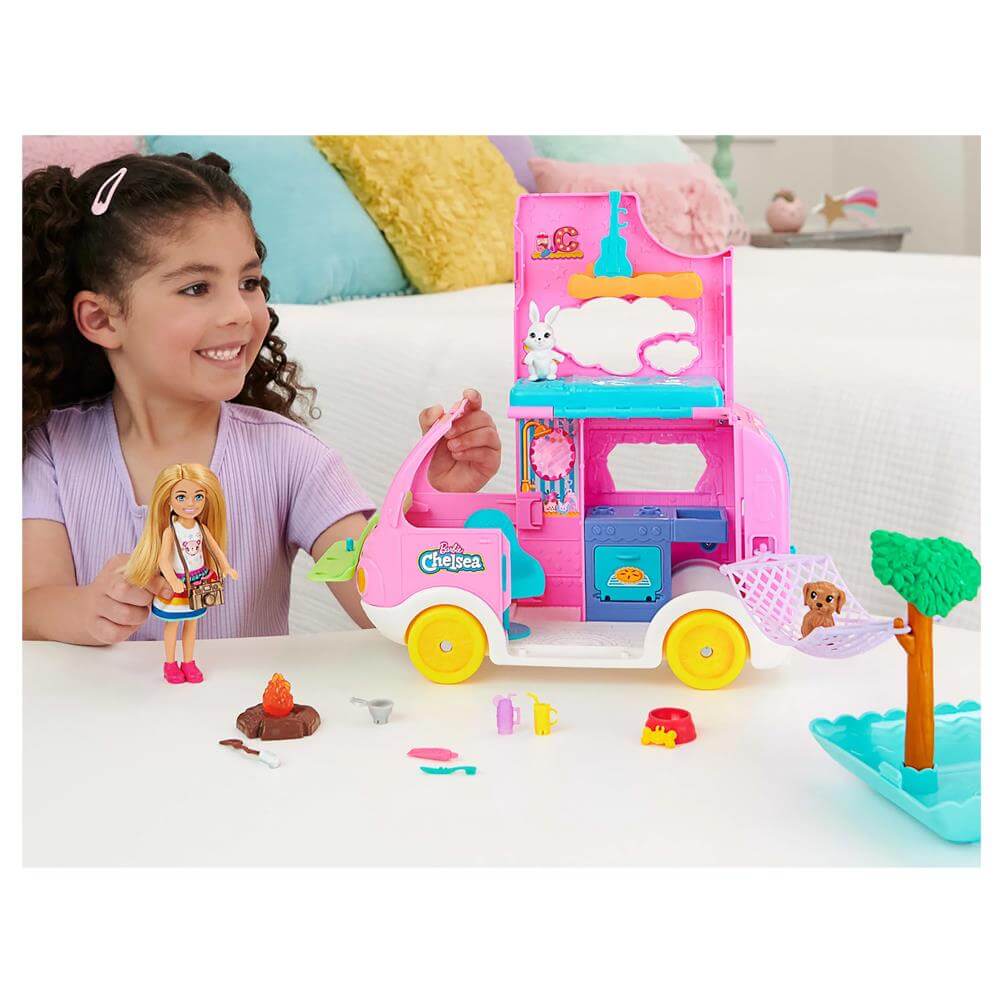 Barbie chelsea playset 2025 with two dolls included